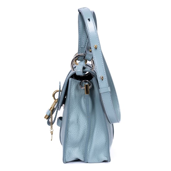 Chloe Aby Day Small en Azul claro Cuero de ternero - Image 3