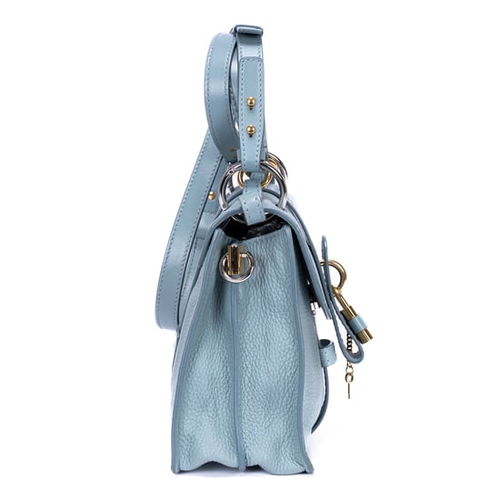 Chloe Aby Day Small en Azul claro Cuero de ternero - Image 5