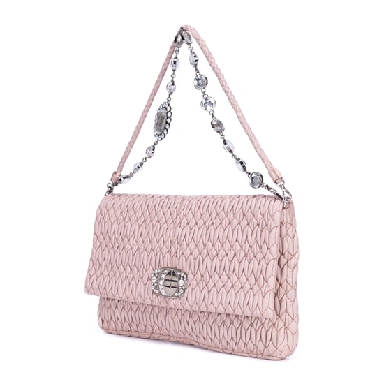 Miu Miu Crystal Cloque en Pink Cuero de ternero - Image 1
