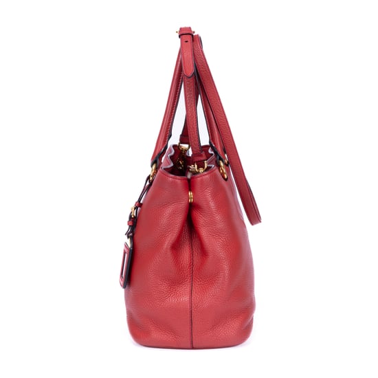 Prada Vitello Phoenix Tote en Red Cuero de ternero - Image 3