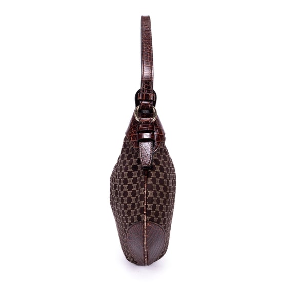 Celine Vintage Blason Hobo en Brown Cuero de ternero - Image 3
