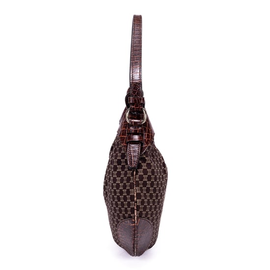 Celine Vintage Blason Hobo en Brown Cuero de ternero - Image 5