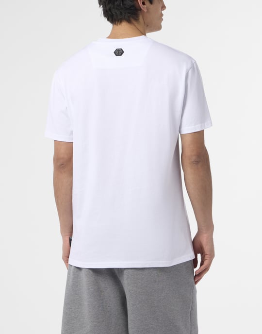 Round Neck T-Shirt Skull Logo Line - Image 5
