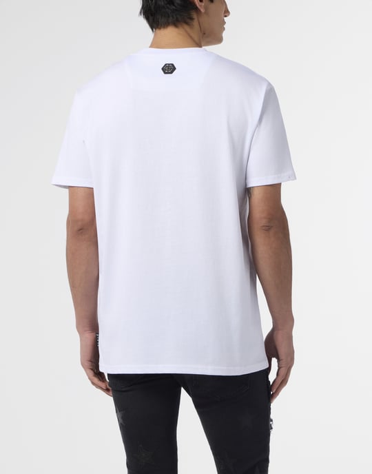 Round Neck T-Shirt Hexagon Line - Image 5