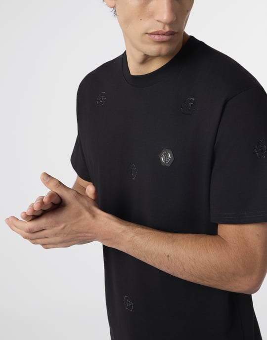 Round Neck T-Shirt Monogram Stones Monogram - Image 3