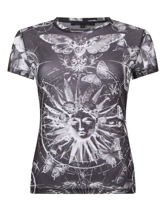 Tulle Sexy Pure Fit T-Shirt Butterfly Tattoo - Image 1