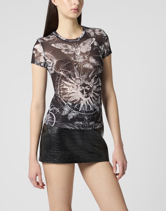 Tulle Sexy Pure Fit T-Shirt Butterfly Tattoo - Image 2
