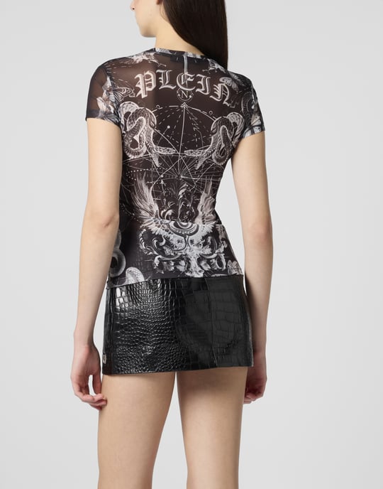 Tulle Sexy Pure Fit T-Shirt Butterfly Tattoo - Image 5