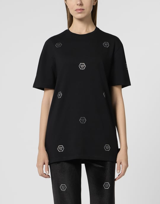 Man Fit T-Shirt Mini Monogram Crystal Monogram - Image 2