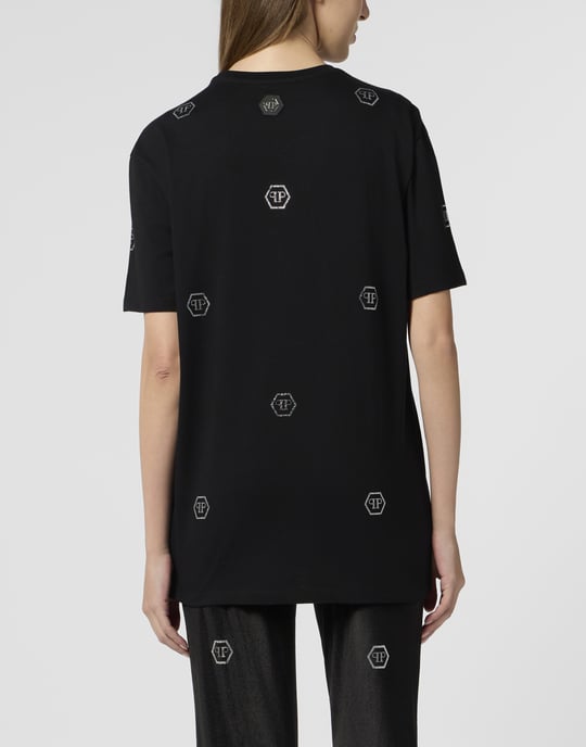 Man Fit T-Shirt Mini Monogram Crystal Monogram - Image 5