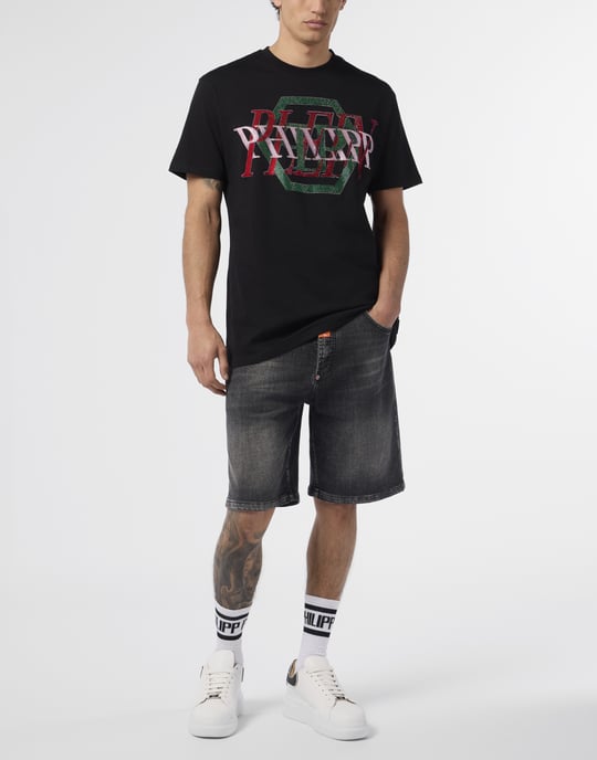 Round Neck T-Shirt Logo Hexagon Stones - Image 4