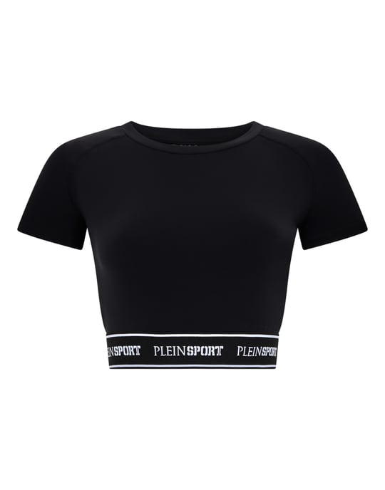 Fleece Cropped T-Shirt - Image 1