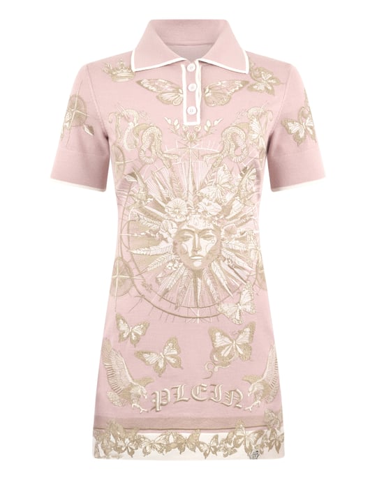 Polo Mini Dress Butterfly Tattoo - Image 1