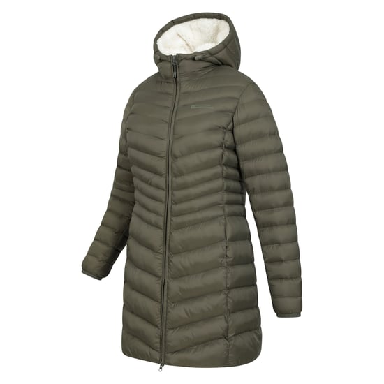 Mountain Warehouse Womens/Ladies Florence Faux Fur Lined Padded Jacket (Khaki Green) - Image 4
