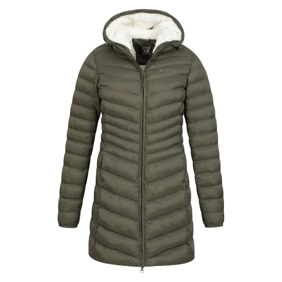 Mountain Warehouse Womens/Ladies Florence Faux Fur Lined Padded Jacket (Khaki Green) - Image 5