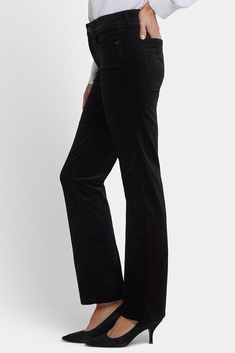 Pantalones Rectos Marilyn en Terciopelo | Negro - Image 2