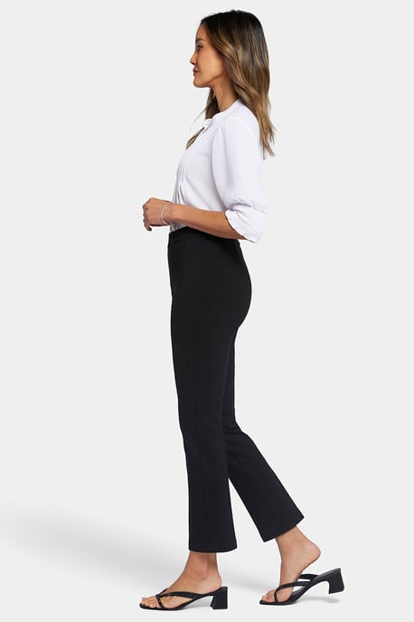 Pantalón Tobillo Sculpt-Her™ Recto con Cintura Elástica | Negro - Image 4