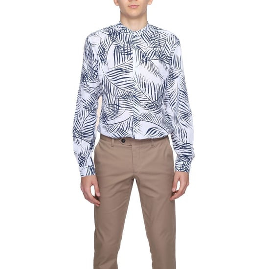 Camisa Casual de Manga Larga con Estampado de Palmera - Image 3