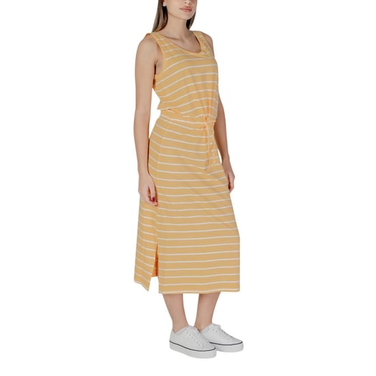 Vestido Midi Rayado con Cintura Ajustable - Image 3