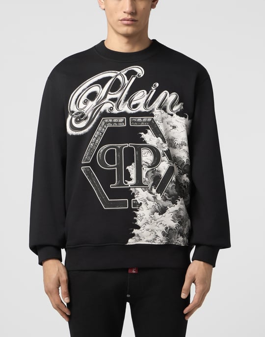 Round Neck Sweatshirt Ceramic Signature - Image 2