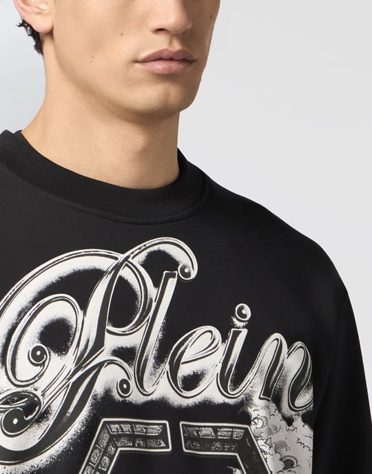 Round Neck Sweatshirt Ceramic Signature - Image 3
