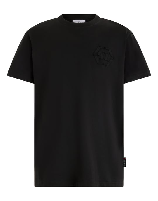 Round Neck T-Shirt Raw Edge Monogram Monogram - Image 1