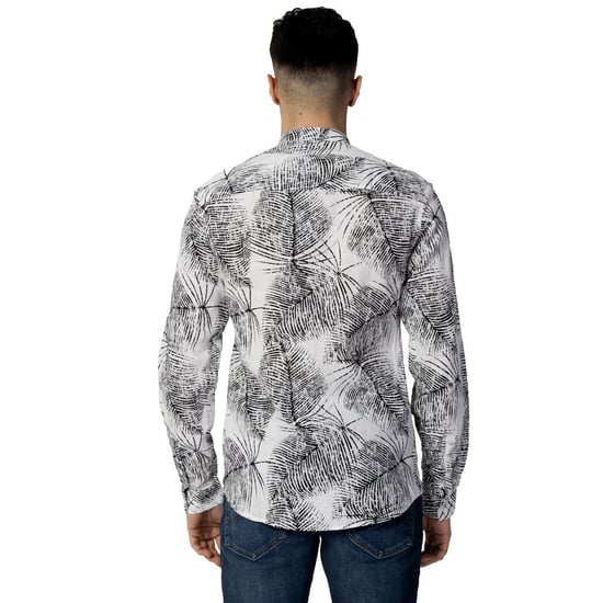 Camisa de lino estampada con cuello mao - Image 2