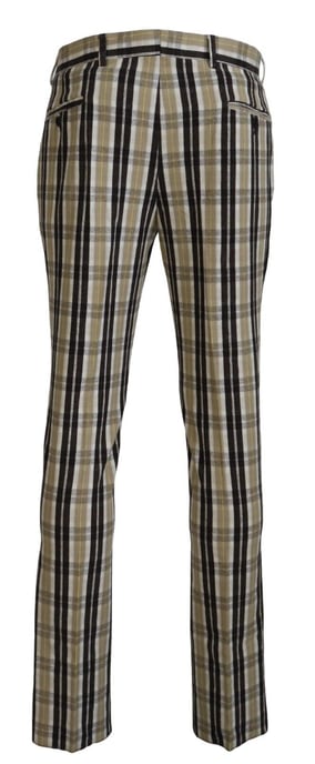Pantalones de cuadros estilo casual - Image 2