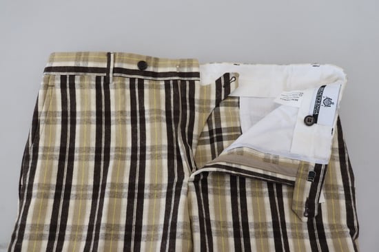 Pantalones de cuadros estilo casual - Image 4