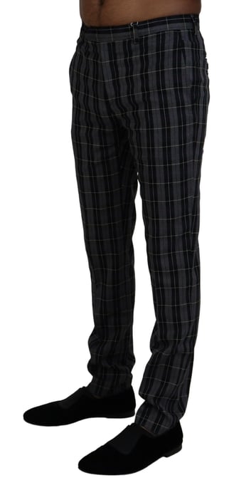 Pantalones de cuadros de corte clásico - Image 2