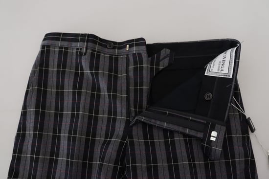 Pantalones de cuadros de corte clásico - Image 4