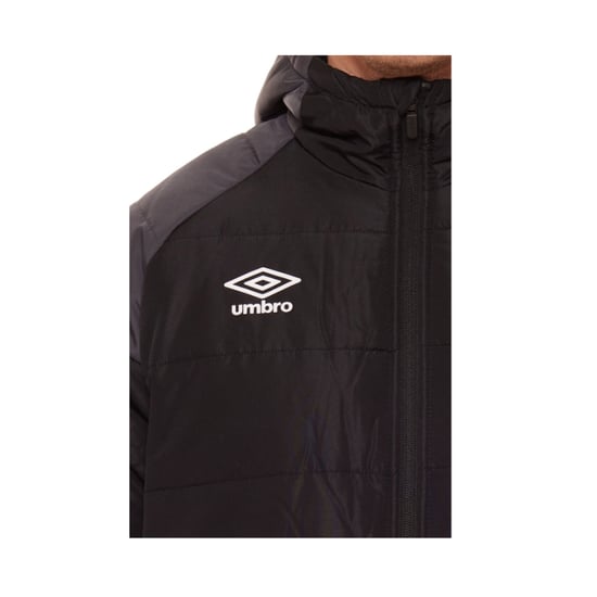 Umbro Mens Padded Jacket (Black/Carbon) - Image 3