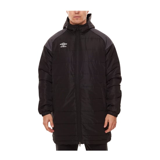 Umbro Mens Padded Jacket (Black/Carbon) - Image 4