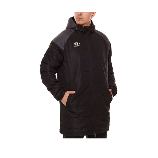 Umbro Mens Padded Jacket (Black/Carbon) - Image 5