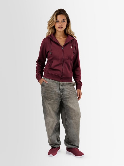 Chaqueta sudadera para mujer U.S. POLO ASSN. USRubyy de algodón y poliéster - Image 3