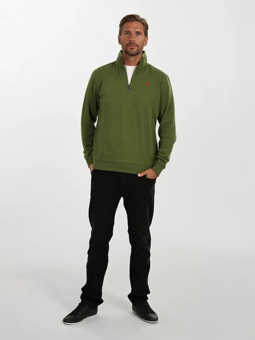 Jersey Half-Zip para hombre U.S. POLO ASSN. USNiico de algodón y poliéster - Image 4