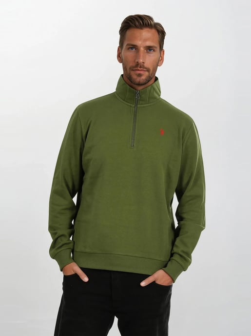 Jersey Half-Zip para hombre U.S. POLO ASSN. USNiico de algodón y poliéster - Image 5