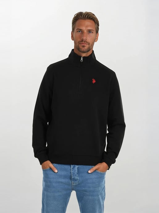 Jersey Half-Zip para hombre U.S. POLO ASSN. USJaaspa de algodón y viscosa - Image 4