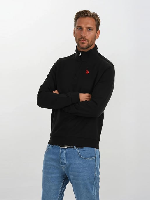 Jersey Half-Zip para hombre U.S. POLO ASSN. USJaaspa de algodón y viscosa - Image 5