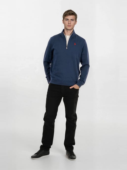 Jersey Half-Zip para hombre U.S. POLO ASSN. USJaaspa de algodón y viscosa - Image 3