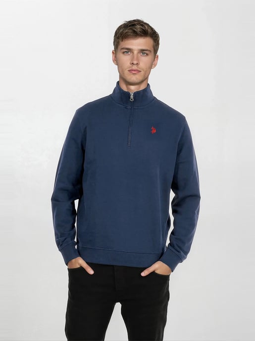 Jersey Half-Zip para hombre U.S. POLO ASSN. USJaaspa de algodón y viscosa - Image 4