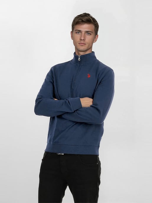 Jersey Half-Zip para hombre U.S. POLO ASSN. USJaaspa de algodón y viscosa - Image 5