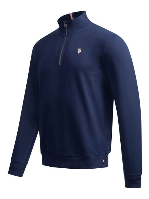 Jersey Half-Zip para hombre U.S. POLO ASSN. USNiico de algodón y poliéster - Image 2