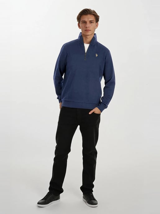 Jersey Half-Zip para hombre U.S. POLO ASSN. USNiico de algodón y poliéster - Image 4
