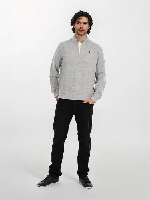 Jersey Half-Zip para hombre U.S. POLO ASSN. USJaaspa de algodón y viscosa - Image 3