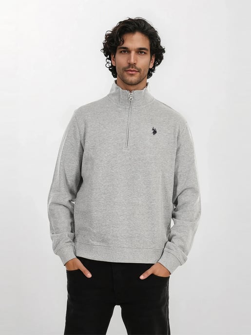 Jersey Half-Zip para hombre U.S. POLO ASSN. USJaaspa de algodón y viscosa - Image 4
