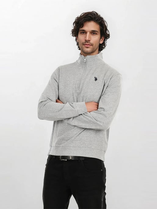 Jersey Half-Zip para hombre U.S. POLO ASSN. USJaaspa de algodón y viscosa - Image 5