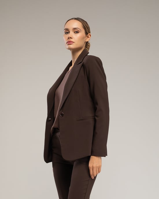 Chaqueta entallada con solapas - Image 3