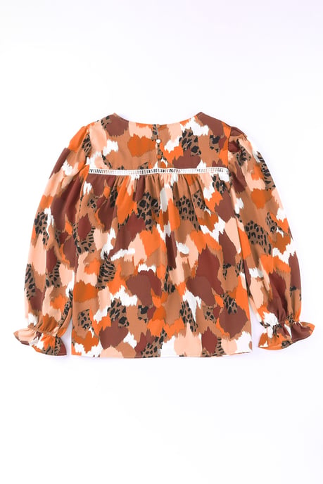 Blusa de Manga Larga Estampada Abstracta - Image 5