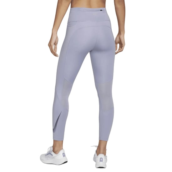 Mallas Para Correr Nike De Tiro Medio 7/8 Color Lila - Image 2